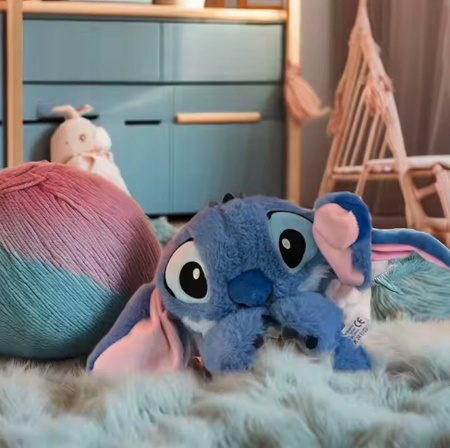 MASKOTKA STITCH MIŚ SZUMIŚ PRZYTULANKA ODDYCHAJĄCA USPOKAJACZ PLUSZAK STICH