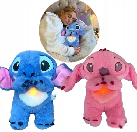 Stitch Miś Szumiący Miś Przytulanka Maskotka Oddychająca Uspokajacz Sen Szumiący
