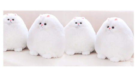 Pluszak Biały Kot 30 cm