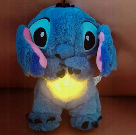 MASKOTKA STITCH MIŚ SZUMIŚ PRZYTULANKA ODDYCHAJĄCA USPOKAJACZ PLUSZAK STICH