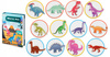 KSIĄŻKA MAGNETYCZNA PUZZLE UKŁADANKA DINOZAURY PUDEŁKO