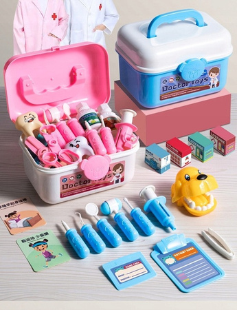 Duży Zestaw Lekarski Mały Lekarz Doktor W Walizce 73 Szt