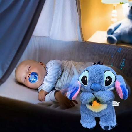 MASKOTKA STITCH MIŚ SZUMIŚ PRZYTULANKA ODDYCHAJĄCA USPOKAJACZ STICH PLUSZAK