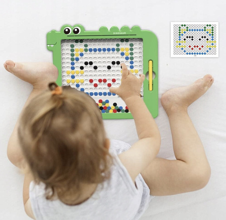 TABLICA MAGNETYCZNA DINOZAUR INTERAKTYWNA DO RYSOWANIA DLA 3 4 5 6 LATKA