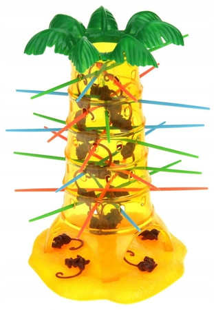 MAŁPKI GRA zręcznościowa rodzinna skaczące małpy drzewko bierki