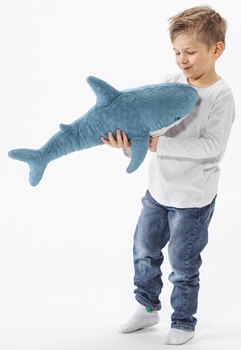 Pluszowy Rekin Blahaj, Maskotka, Ikea, 55Cm