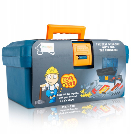 Skrzynka Z Narzędziami Warsztat Zabawkowy Zestaw W Walizce Dzieci Prezent