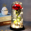 Wieczna Róża w Szkle LED Świecąca– Idealny Prezent Na Święta, Jak Prawdziwa