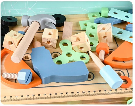 DUŻY Stół warsztatowy zabawka dla dzieci WARSZTAT NARZĘDZIA