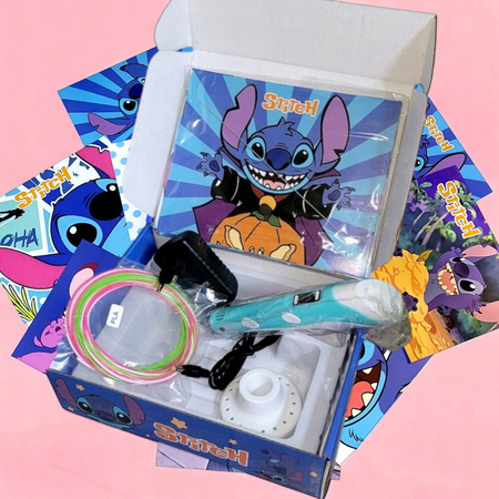 Długopis 3D PEN LILO I STICH KSIĄŻKA WZORY DRUKARKA+ZESTAW WKŁADY SZABLONY