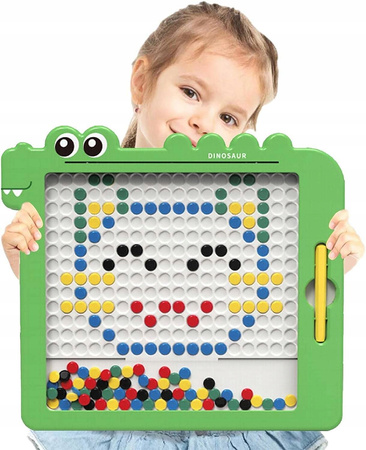 TABLICA MAGNETYCZNA DINOZAUR INTERAKTYWNA DO RYSOWANIA DLA 3 4 5 6 LATKA