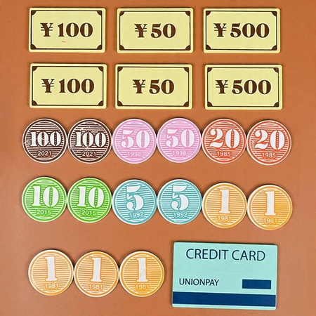 DUŻA Drewniana kasa fiskalna zabawka dla dzieci SKLEP SUPERMARKET