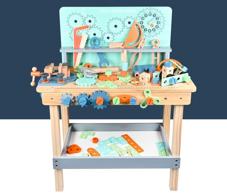 DUŻY Stół warsztatowy zabawka dla dzieci WARSZTAT NARZĘDZIA