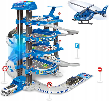 GARAŻ PIĘTROWY PARKING HELIKOPTER WINDA POLICJA
