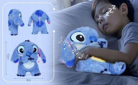 MIŚ SZUMIŚ ODDYCHAJĄCY MASKOTKA LILO STITCH PLUSZAK USPOKAJAJĄCY