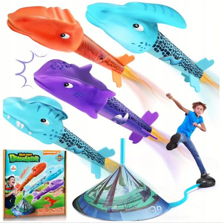 Wyrzutnia Katapulta Rakiet Piankowych Pompka PREZENT dla 4 5 6 7 8 9 10 latka