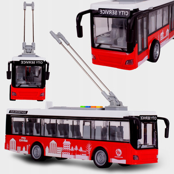 TROLEJBUS AUTOBUS ŚWIATŁA DŹWIĘKI OTWIERANIE DRZWI