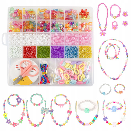 KORALIKI DO BRANSOLETEK ZESTAW KORALIKÓW PREZENT