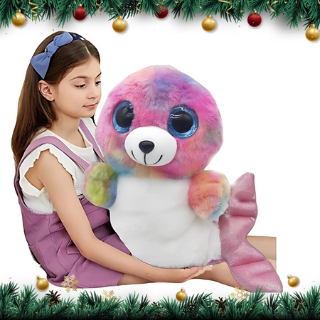 Pluszowa Foka-Syrenka 60 cm – Miękka Przytulanka dla Każdego!