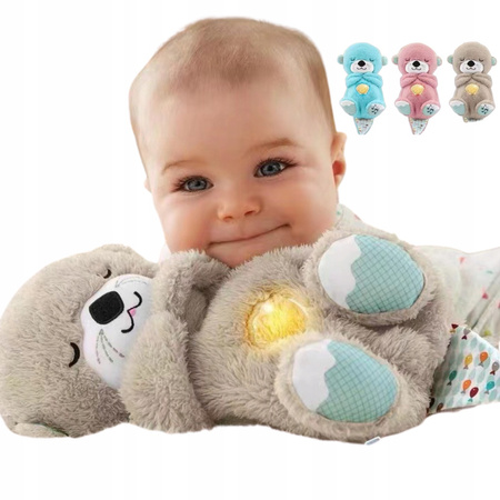 MIŚ SZUMIŚ PRZYTULANKA MASKOTKA WYDRA SZUMIĄCA USPOKAJACZ ODDYCHAJĄCA WYDRA