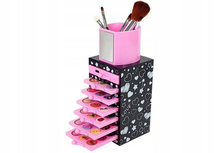 Kuferek Kosmetyków Makeup Zestaw Do Malowania