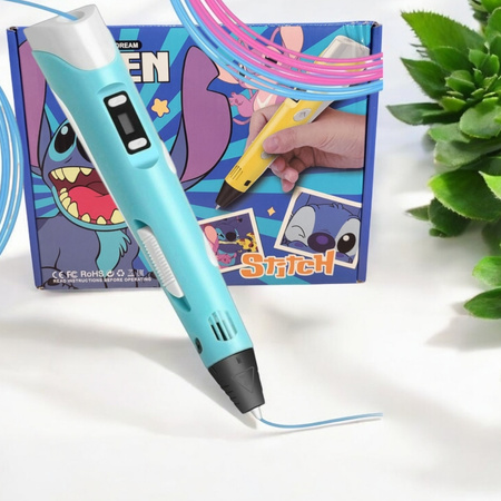 Długopis 3D PEN LILO I STICH KSIĄŻKA WZORY DRUKARKA+ZESTAW WKŁADY SZABLONY