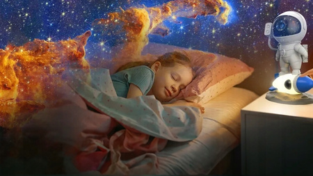 Projektor Gwiazd Led Usb Planetarium 8 Kolorów Lampka Nocna