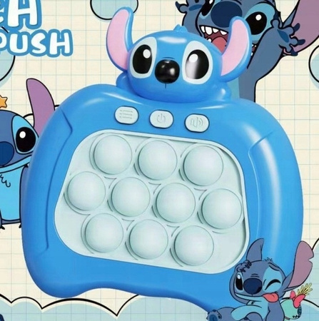 POP IT Elektroniczna Gra Antystresowa Zabawka Zręcznościowa Stworek - niebieski