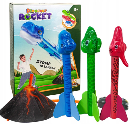 Wyrzutnia Katapulta Rakiet Piankowych Pompka PREZENT dla 4 5 6 7 8 9 10 latka