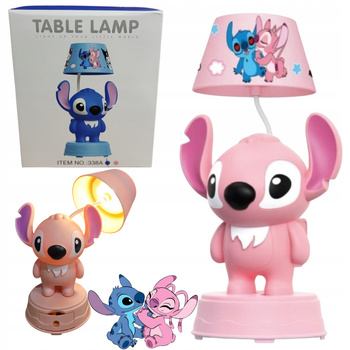 Lampka Nocna Lilo & Stich DEKORACJA DLA DZIECI NOCNE ŚWIATŁO LED RÓŻOWA