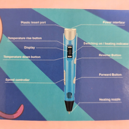 Długopis 3D PEN LILO I STICH KSIĄŻKA WZORY DRUKARKA+ZESTAW WKŁADY SZABLONY