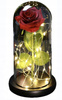 Wieczna Róża w Szkle LED Świecąca– Idealny Prezent Na Święta, Jak Prawdziwa