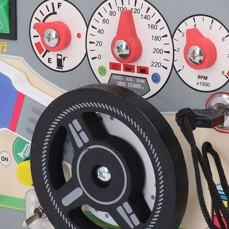 Kierownica sensoryczna Montessori, edukacyjna dla przedszkolaków NA BATERIE