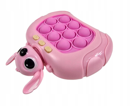POP IT GRA ZRĘCZNOŚCIOWA ANTYSTRESOWA ELEKTRYCZNA STITCH RÓŻOWY