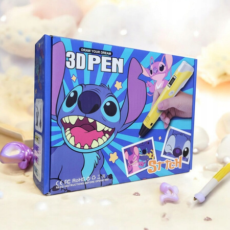 Długopis 3D PEN LILO I STICH KSIĄŻKA WZORY DRUKARKA+ZESTAW WKŁADY SZABLONY
