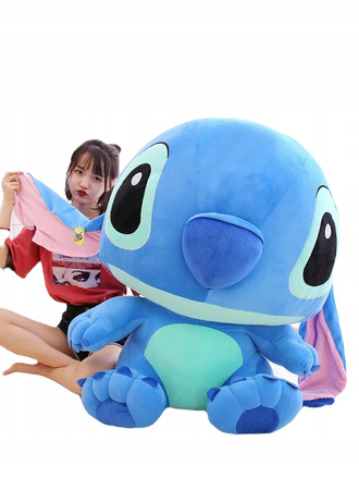 MASKOTKA DUŻY PLUSZAK STITCH STICZ 80CM XXL LILO I STICH NIEBIESKI