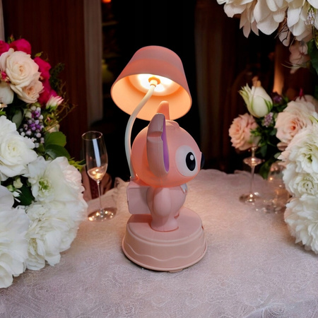 Lampka Nocna Lilo & Stich DEKORACJA DLA DZIECI NOCNE ŚWIATŁO LED RÓŻOWA