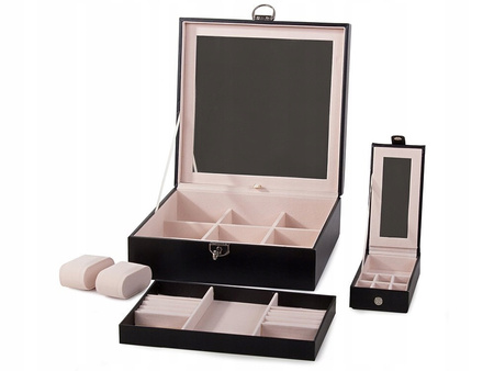 Szkatułka na Biżuterię Elegancki Organizer Zegarki