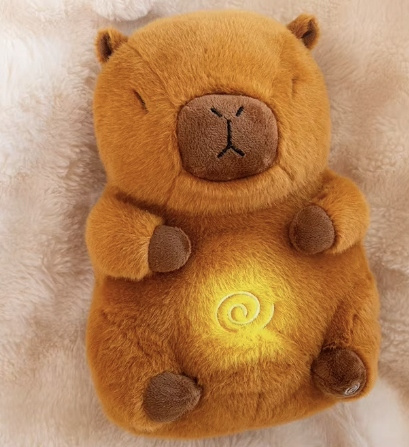 Szumiący Miś Kapibara Maskotka Przytulanka Dla Dzieci Ruchomy Brzuszek