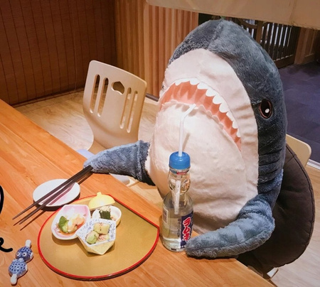 Duży Rekin Pluszak 100 Cm Przytulanka