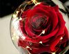 Wieczna Róża w Szkle LED Świecąca– Idealny Prezent Na Święta, Jak Prawdziwa