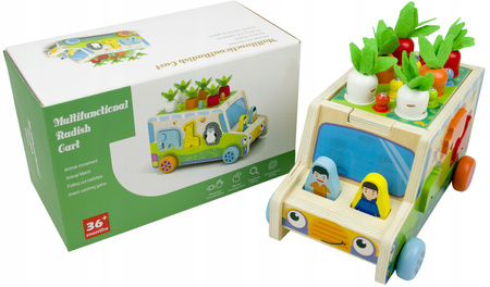 DREWNIANY SORTER KLOCKÓW SORTER AUTO Z WARZYWAMI