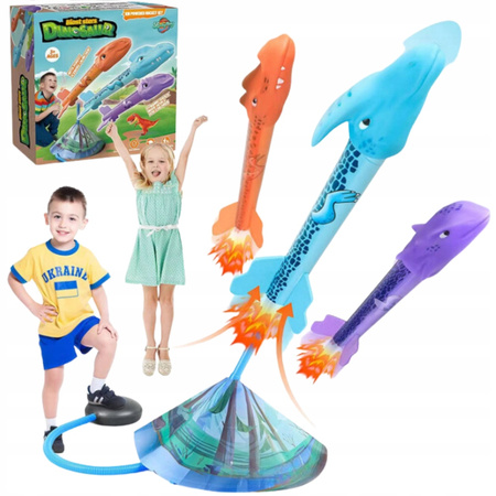 Wyrzutnia Katapulta Rakiet Piankowych Pompka PREZENT dla 4 5 6 7 8 9 10 latka